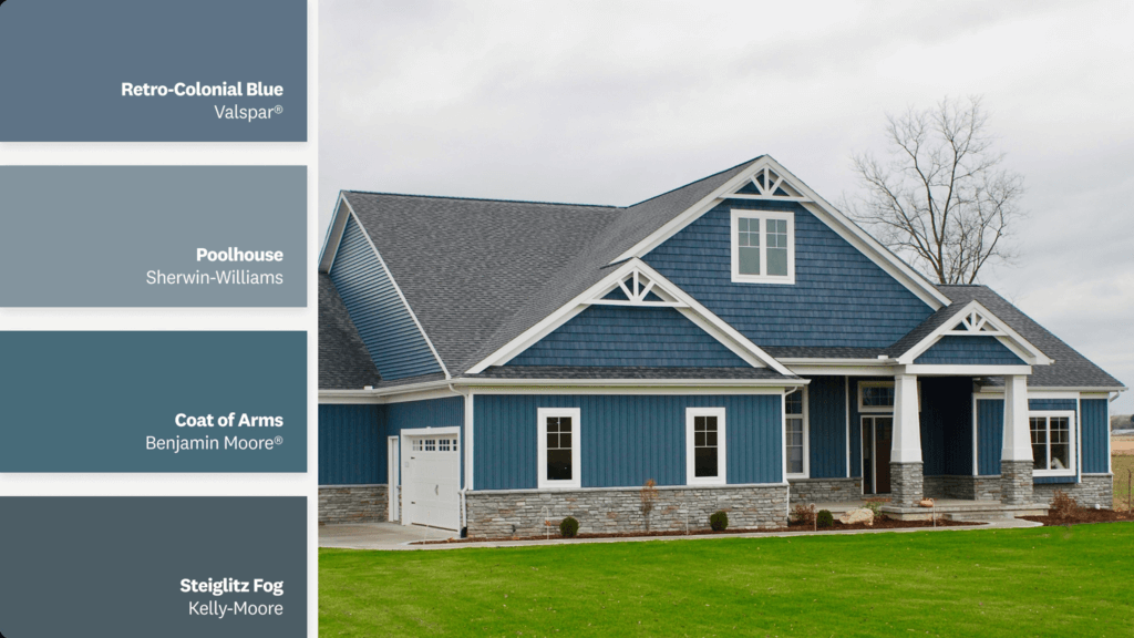 Trendy Ranch-Style House Exterior Paint Colors