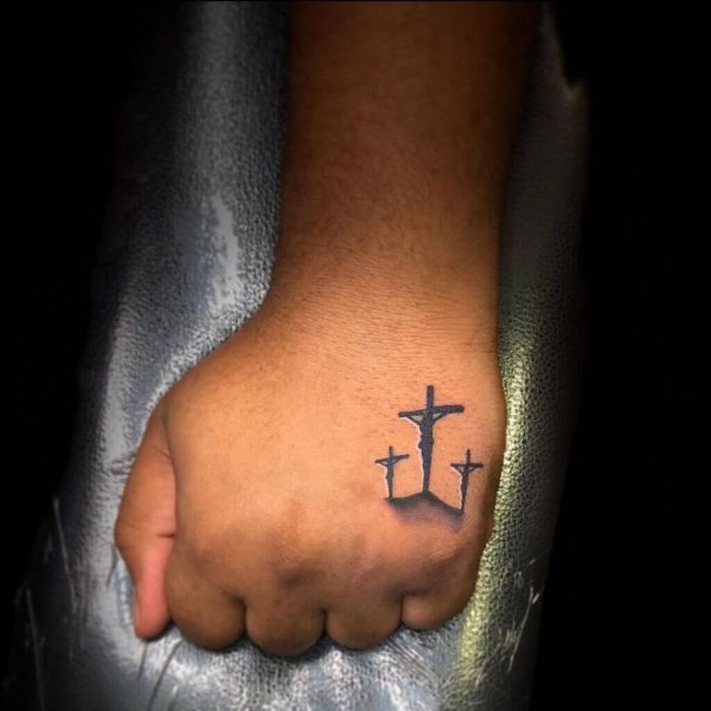 three crosses tattoo