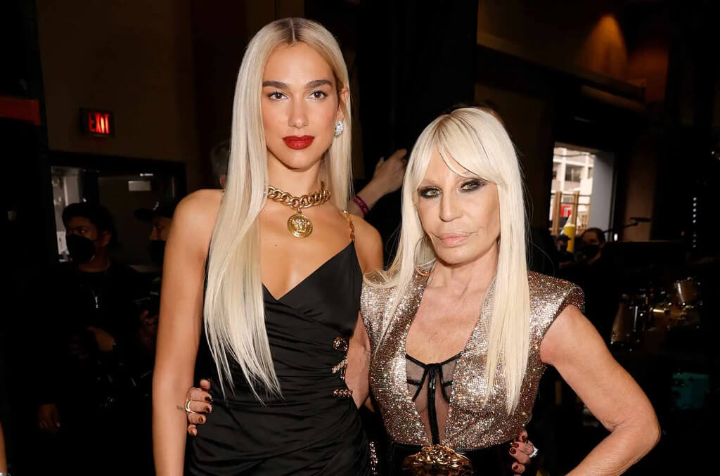 Donatella Versace Pays Tribute To Dua Lipa
