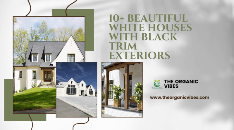 white houses with black trim