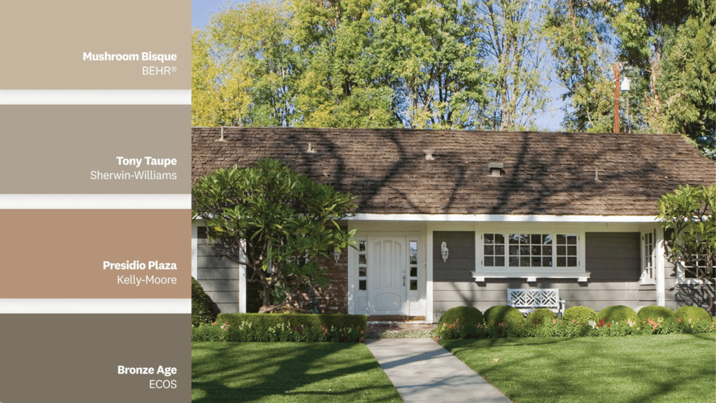 Trendy Ranch-Style House Exterior Paint Colors